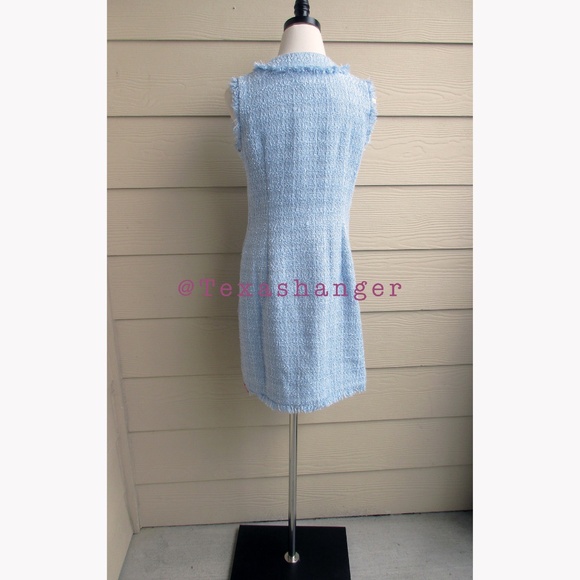 NWT Kate Spade Tweed Shift Dress Size 4 Pale Hydrangea - Picture 10 of 14